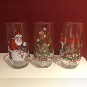 Coca Cola Christmas glasses
